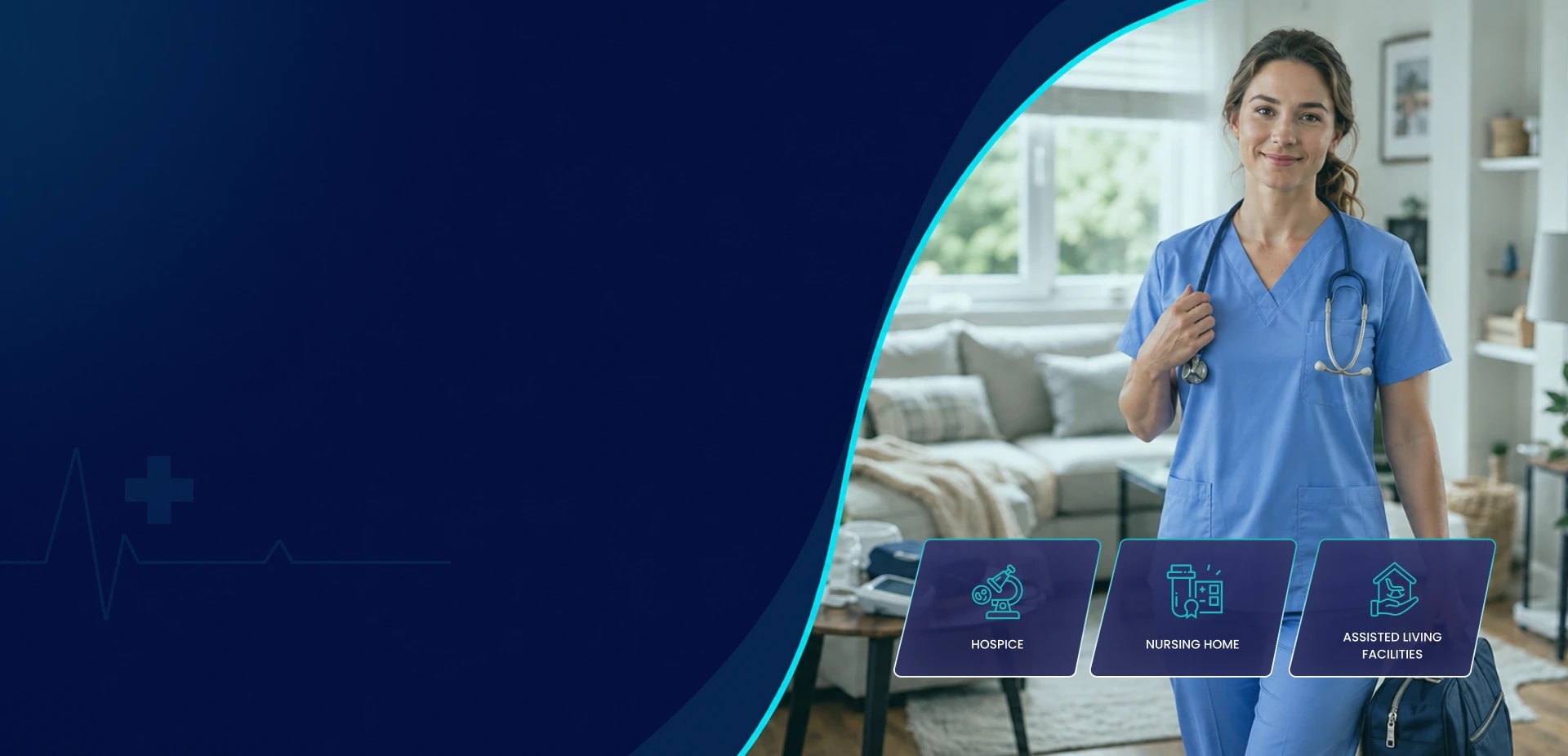 Home health nurse reviewing care notes with a patient at home