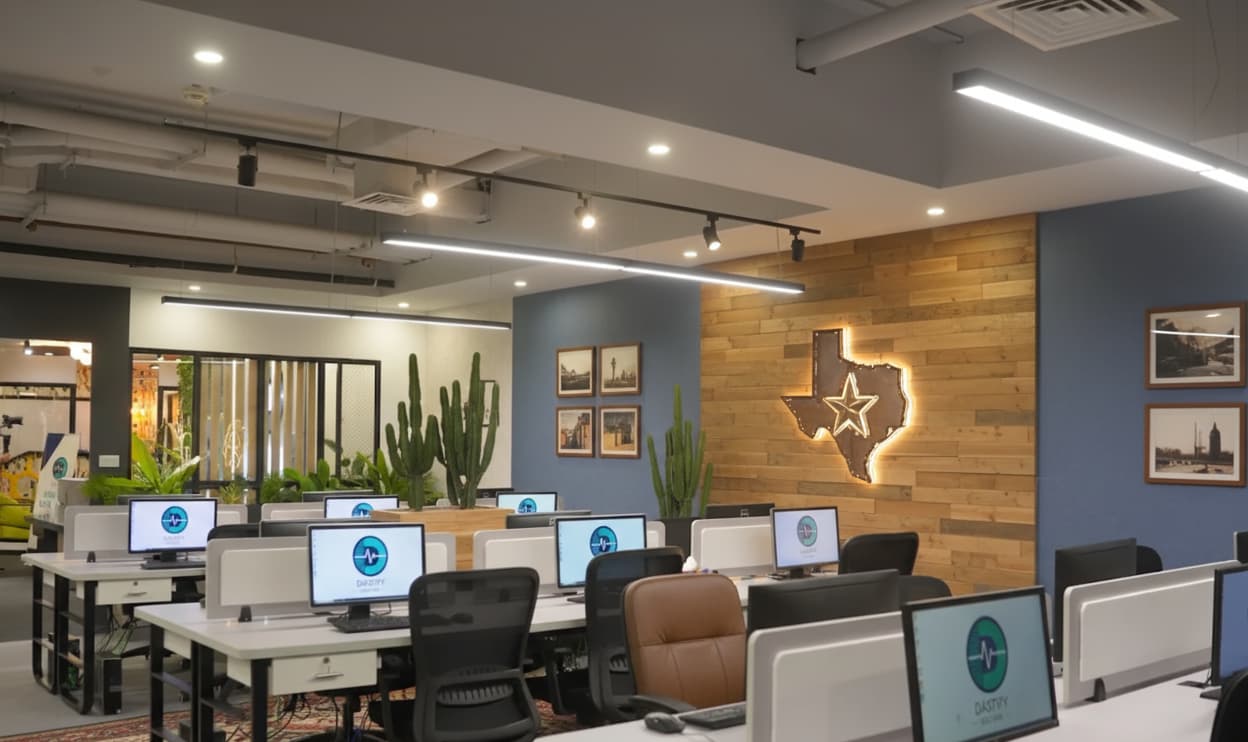 The Dastify Solutions billing team at work in the office