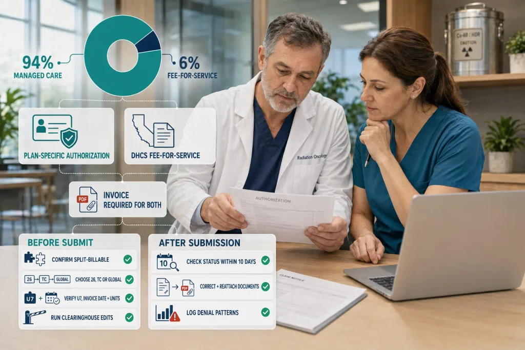 Medi-Cal Oncology Modifiers Explained: 26 vs TC, U7, and Brachytherapy Billing (C2616–Q3001) 3 Medi-Cal Managed Care