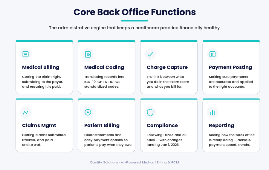 Core Back office Functions